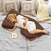 Cozy Cuddler Total Body Pregnancy Pillow - Espresso
