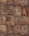 Brown & Sienna Rustic Stone Block Wall Wallpaper