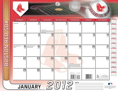 Boston Red Sox 2012 Desk Calendar