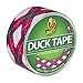 Duck Brand 280977 Printed Duct Tape, Pink Argyle, 1.88 Inches x 10 Yards, Single Roll