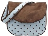 Hoohobbers Dots Blue Messenger Diaper Bag