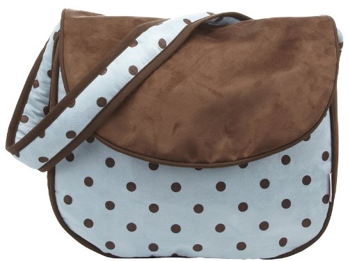 Hoohobbers Dots Blue Messenger Diaper Bag