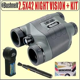 Bushnell Night Vision 2.5x42 Binoculars USA Plus Accessory Package