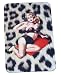 MA5 Sexy Retro Pin-Up Girl with Leopard Background Magnet