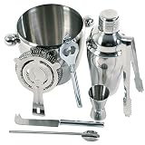 8 teiliges EDELSTAHL Cocktail SET Zubeh�r Bar Shaker Barset Mixer NEUvon "Jago"
