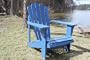 BLUE PAINTED CEDAR ADIRONDACK CHAIR