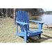BLUE PAINTED CEDAR ADIRONDACK CHAIR