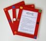 Kids Art Frames - Button Frames - Red Lightweight Plastic Frames - Standard Size