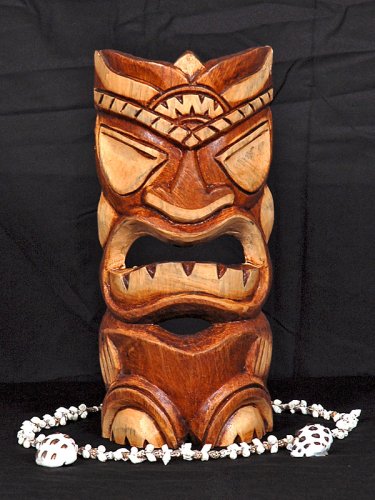 CARVED TIKI MASK 8 - OCEAN TIKI HURRICANE FRIENDLY