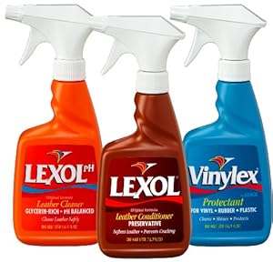 Lexol Leather Cleaner/Conditioner and Vinylex 16.9-Ounce Combo Pack