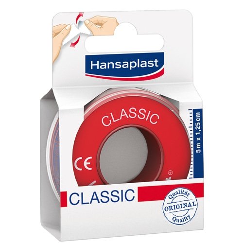 HANSAPLAST Fixierpflaster Classic 5mx1,25cm 1 Stück