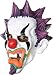 Scary Punk Clown Creepy Vinyl Halloween Costume Mask Adult