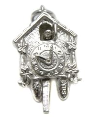 Welded Bliss Sterling 925 Silver Cuckoo Clock Mechanical Charm With Moving Hands. WBC1119