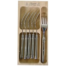 Stainless Steel Handles Laguiole Verdier Heavy Duty Boxed Salad Forks by Laguiole