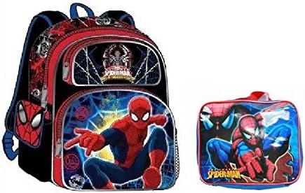 Kids Backpack and Lunch Box Set (Spiderman)