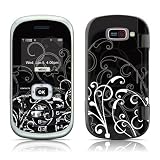 B&W Fleur Design Protective Skin Decal Sticker for LG Octane VN530 Cell Phone
