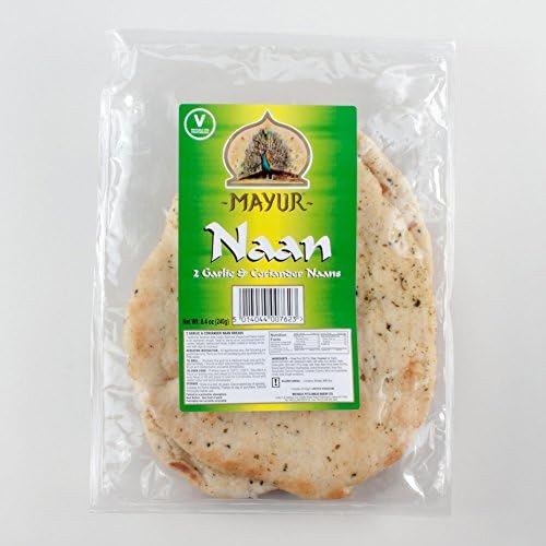 Mayur - Garlic & Coriander Naans Bread 8.4 Oz. (240g)