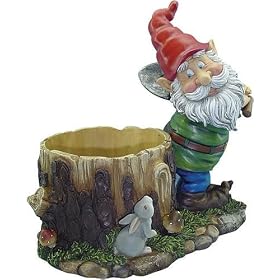 Garden Gnome with Planter by 