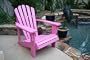 PINK PAINTED CEDAR ADIRONDACK CHAIR