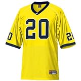 Nike Michigan Wolverines #20 Gold Twilled Football Jersey