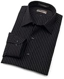 Van Heusen Men's Long Sleeve Men's Fitted Fancy Broadcloth Stripe Shirt