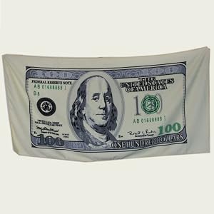 hundred dollar bill towel