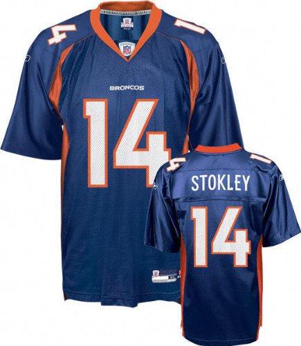 Brandon Stokley Jersey: Reebok Navy Replica #14 Denver Broncos Jersey