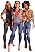 LeJeans Women's Legging - Slim Jean Jeggings, Tight Denim Style Tights (Combo)