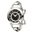 Gucci Women's YA122509 Chiodo Steel Bangle Black Helical Dial Watch by Gucci