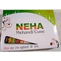 Neha Bridal Mehandi 12 Henna Cones Box Set (Dark Shade)