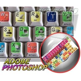 ADOBE PHOTOSHOP KEYBOARD STICKERS