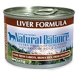 Natural Balance Liver and Brown Rice Formula Dog Food (Pack of 12 6-Ounce Cans)