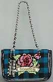 Betsey Johnson The Flap Purse in Blue Inked Up,Bags (Handbags/Totes) for Women