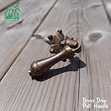 和風テイストやヨーロピアンテイストなど多種多様に使える。ブラスドロップ プルハンドル B 91350029