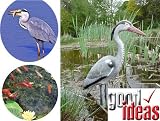 from Good Ideas Decoy Heron Bird Scarer (784) Protect Your Pond from Heron, Birds, Cats. Model 784