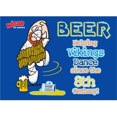Hagar The Horrible Beer Helping Vikings Dance Magnet HM2324