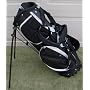 Mens Deluxe Black & Silver Color Golf Bag Dual Shoulder Straps Automatic Stand Luxury Golf Bag Superior Quality $189 Retail