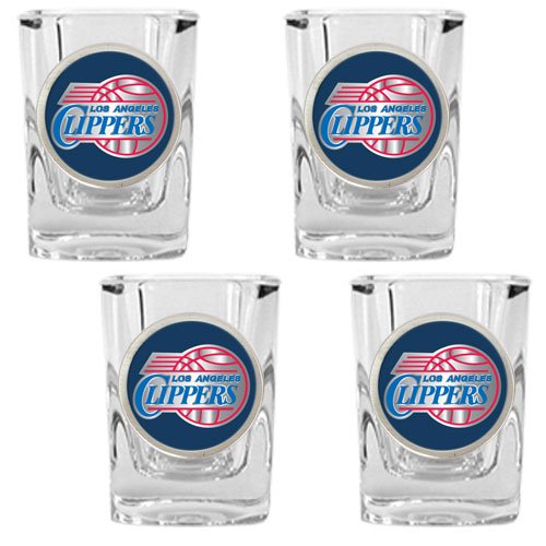 Los Angeles Clippers NBA 4pc Square Shot Glass Set