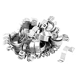 uxcell パイプストラップ　パイプクランプ　ステンレス鋼　チューブストラップ　10０個