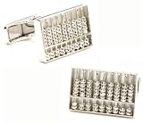 Sterling Abacus Cufflinks - Business/Finance Themed Formal Wear - Cufflinks