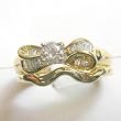 14K Yellow Gold Diamond Wedding Set