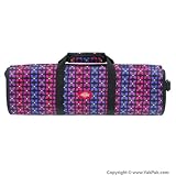 Dickies 12 Pocket Deluxe Knife Bag, Black Poppies