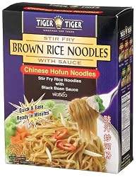 Tiger Brown Rice Noodles with Sauce, Hofun Noodles, 8.47-Ounce Boxes (Pack of 6)