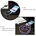 2 Pack Flat Bracelet Lightning Cable, Sync and Charging Power Data 8 Pin Wristband Cord for Iphone 7 6s Plus Ipad (Black)