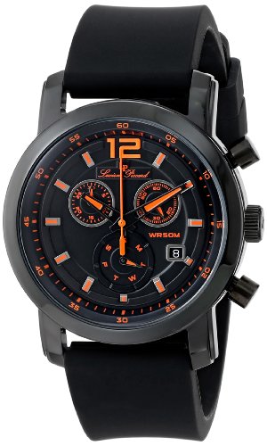 Lucien Piccard Men's LP-12585-BB-01-OA Toules Analog Display Swiss Quartz Black Watch