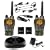 Midland Outfitter Series GXT1050VP4 50-Channel 36-Mile Waterproof 2-Way GMRS Radio with NOAA All Hazard /Weather Alert, Rechargeable Batteries, Dual Desktop charger 12 Volt Vehicle Adapter and 2 Headsets (Pair, Mossy Oak )