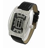 Geneva Platinum Men's Rhinestone Accent Watch by Geneva