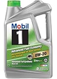 Mobil 1 Advanced Full Synthetic Motor Oil 0W-20 5 U.S. QTS/4.73L.