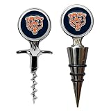 Chicago Bears Cork Screw and Wine Bottle Topper Set