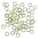 Light Green Color Aluminum Open Jump Rings 6mm 19 Gauge (50)